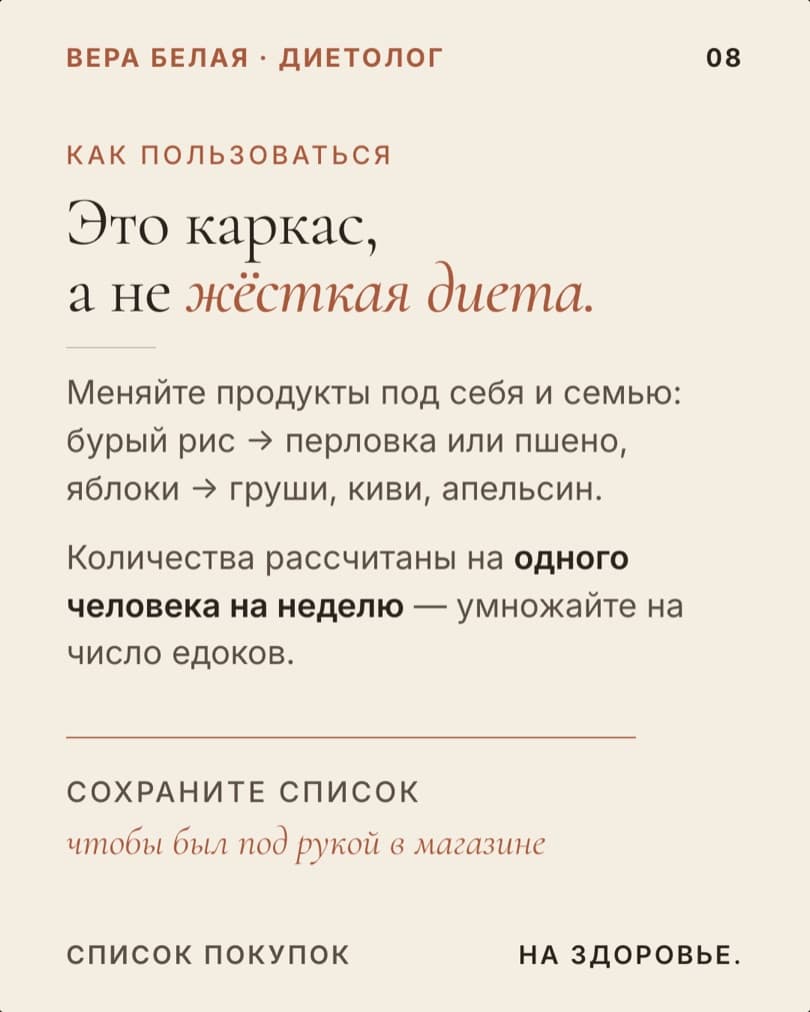 Список «Корзина на неделю»: слайд 8